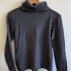 Aritzia Babaton Grey Funnel Neck Sweater | Minimalist Soft Knit | Size XS